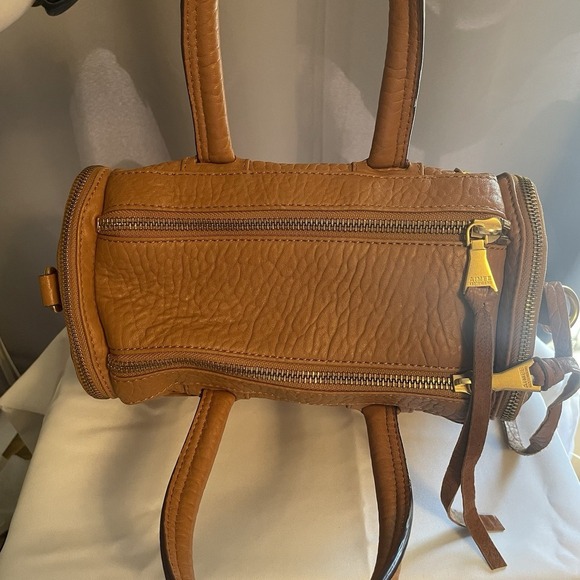 Aimee Kestenberg Car-Go Satchel Purse Handbag Shoulder Crossbody Bag Brown Zip - Picture 6 of 16